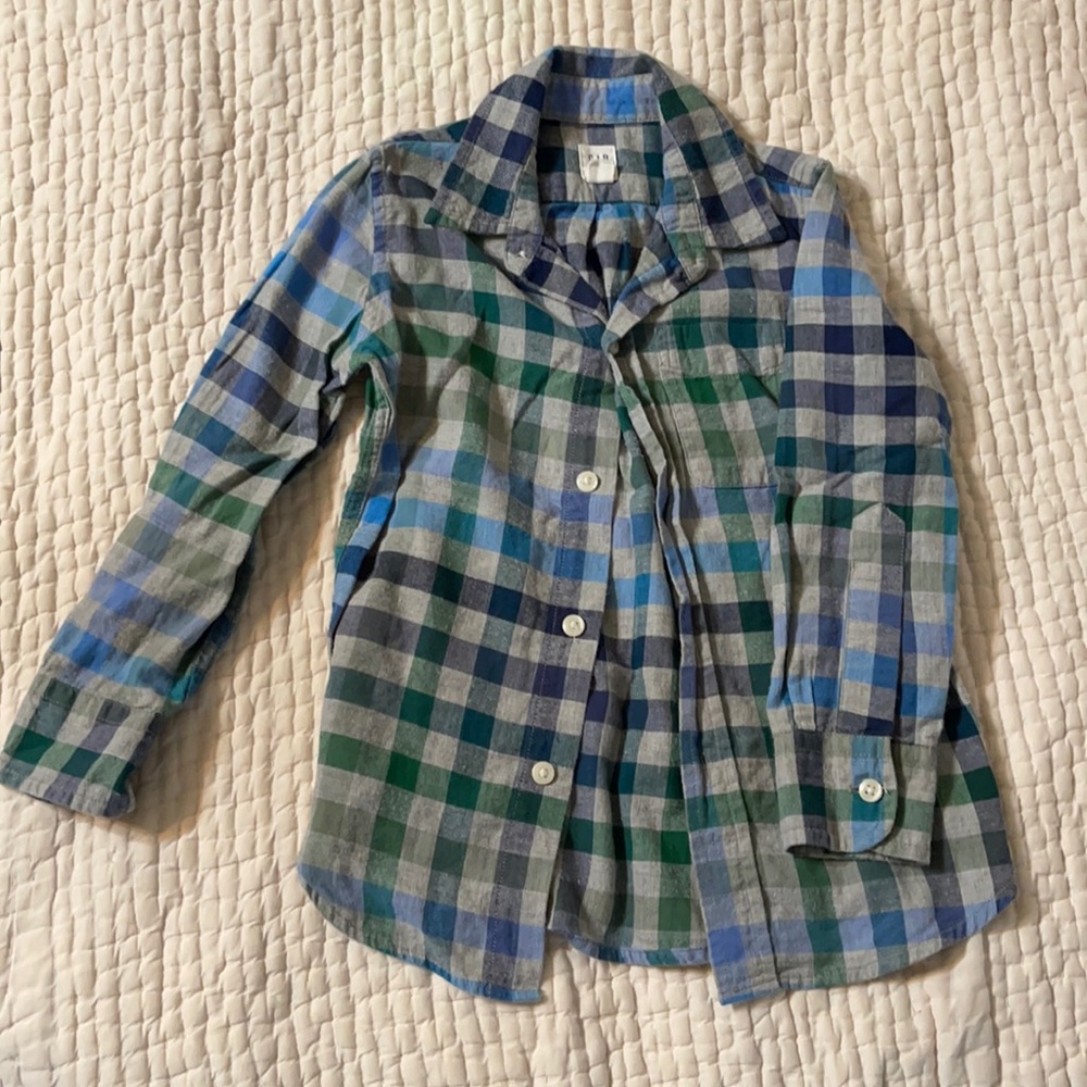 Boys Gap flannel button down size xs (4-5)
